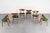 1960s Mid-Century Scandinavian Wood and Green Fabric Chair, 1960s, Set of 6 For Sale - Image 5 of 16