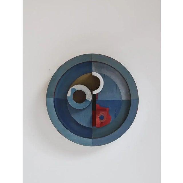 Painted Wood Wall Mounted Object from Erik Lagoni Jakobsen, Denmark, 1968 For Sale - Image 4 of 12