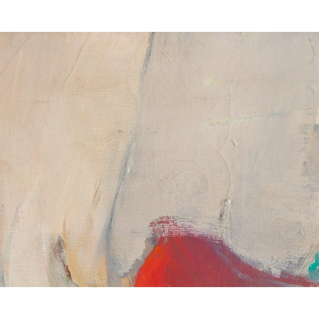 “Sea Wash” Abstract Oil on Canvas Painting by Evelina Green For Sale - Image 4 of 7