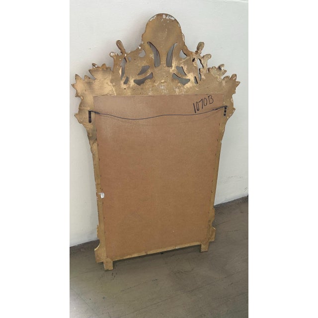 Traditional Vintage Hot Air Balloon Crest French Empire Style Vertical Mirror For Sale - Image 3 of 4