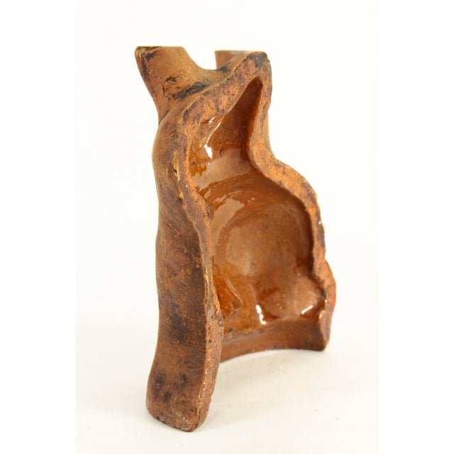 Rare 19th C Pair of Glazed Redware Rabbit Molds, Pennsylvania For Sale - Image 14 of 18