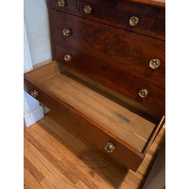 Wood Antique Mahogany Chest of Drawers For Sale - Image 7 of 7