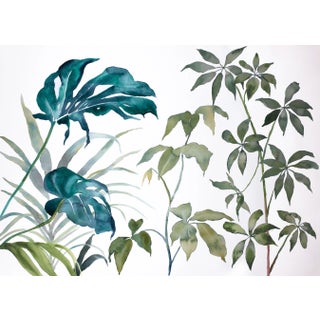 "Plant Study No. 109" Contemporary Original Watercolor Painting by Elizabeth Becker For Sale