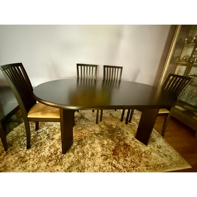 Mid-Century Modern Skovby Denmark Wenge Dining Set, Expandable Table & 6 Chairs For Sale - Image 3 of 10