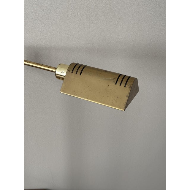 Bauhaus Telescopic Desk Lamp in Brass from Holtkötter, Germany, 1980 For Sale - Image 3 of 12