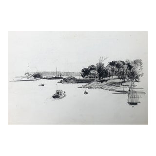 1960 Norman Kent New England Coastal Scene For Sale