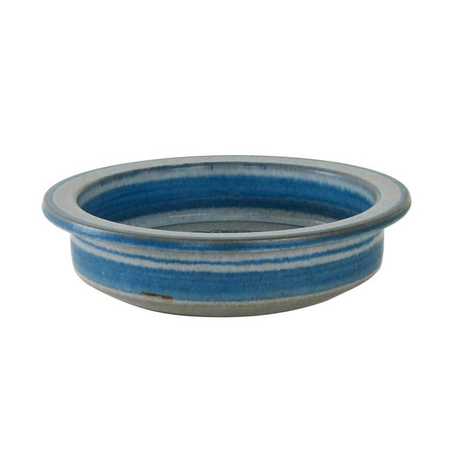 Blue Vintage Danish Blue Ceramic Bowl by Marianne Starck, 1960s For Sale - Image 8 of 8