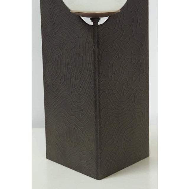 Curated visual reference: Picture Idea: Contemporary Paul Marra Textured Steel Solitaire Desk Or Table Lamp