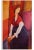 1958 After Amedeo Modigliani "Portrait of Jeanne Hébuterne", First Edition Full-Color Print For Sale