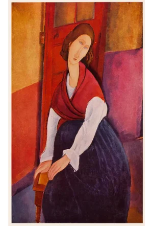 1958 After Amedeo Modigliani "Portrait of Jeanne Hébuterne", First Edition Full-Color Print