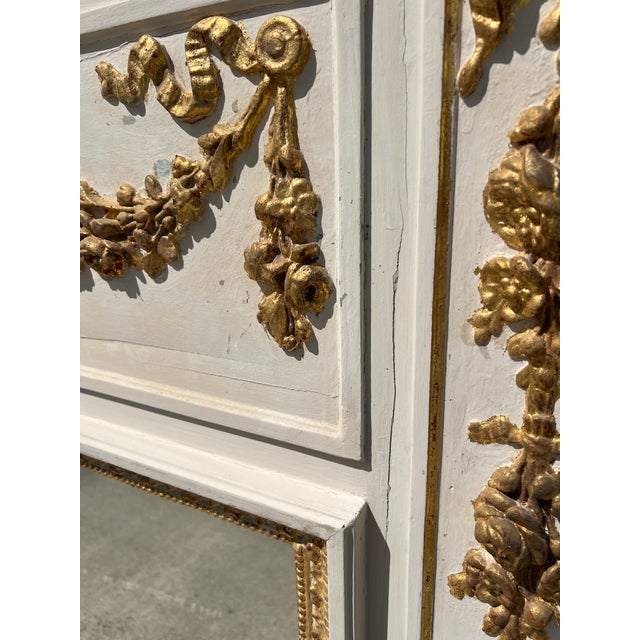19th Century French Trumeau Mirror For Sale - Image 11 of 16