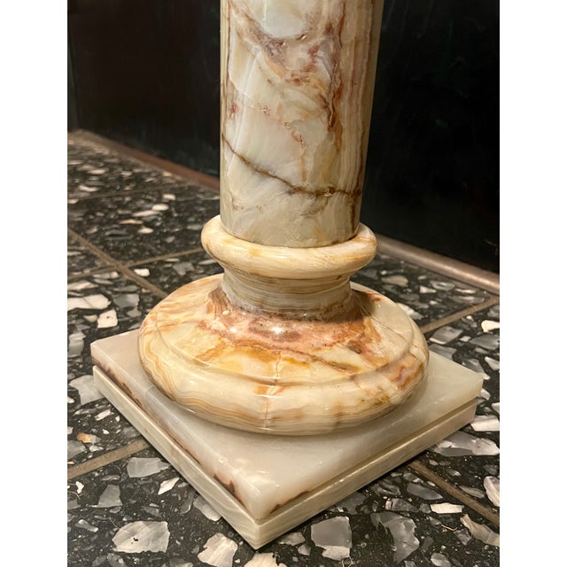Mid-Century Solid Onyx Pedestal For Sale - Image 10 of 13