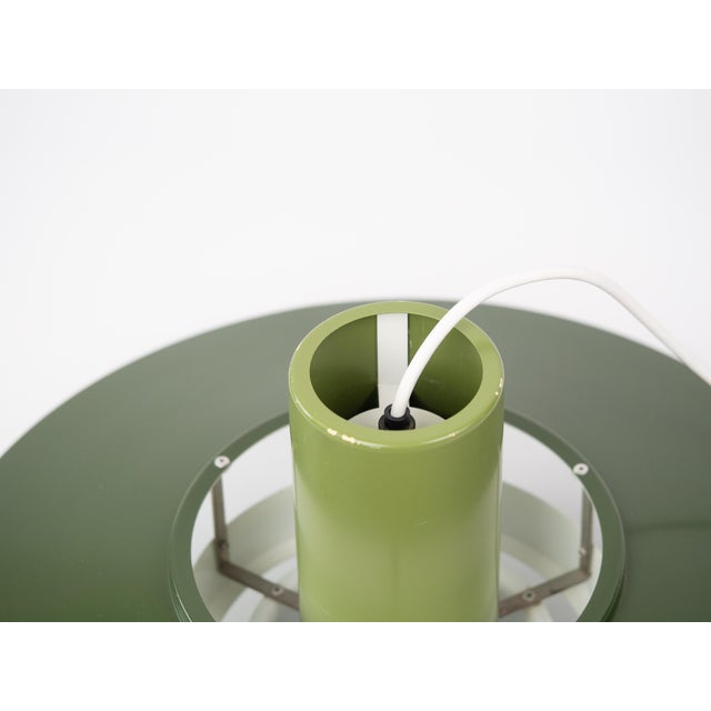 Forest Green Vintage Danish Falcon Lamp by Andreas Hansen for Fog and Morup, 1969 For Sale - Image 8 of 12