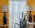 Pair of Contemporary Espresso Wood Hourglass Lamps With Brushed Nickel Accents and Linen Shades For Sale - Image 18 of 18