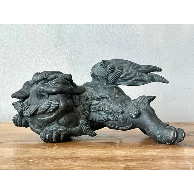 Vintage Asian Lion Censer For Sale In West Palm - Image 6 of 12