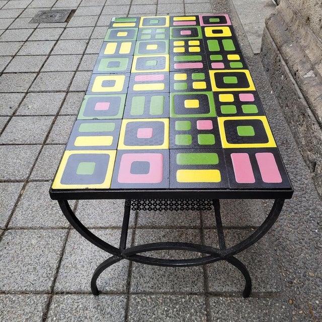 Coffee Table in Vallauris Ceramic from Roger Capron, 1960s For Sale - Image 13 of 18