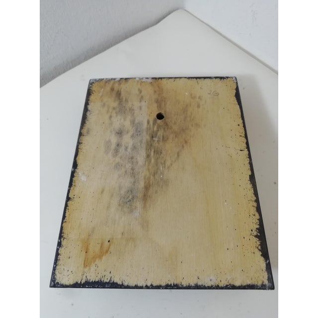 Small Painted Ceramic Plaque by Allan Hytholm, Denmark, 1970s For Sale - Image 6 of 7