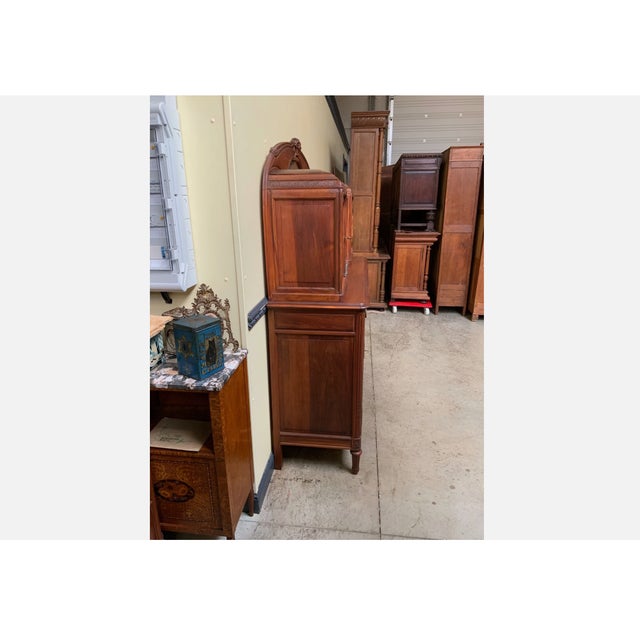 Wood Vintage Art Nouveau Cabinet in Walnut, 1925 For Sale - Image 7 of 13