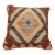 Arteverk Handwoven Afghan Kilim Pillow — Beige & Red Diamond Medallion For Sale