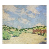 Early 20th Century Impressionist Plein Air Desert Landscape Painting For Sale