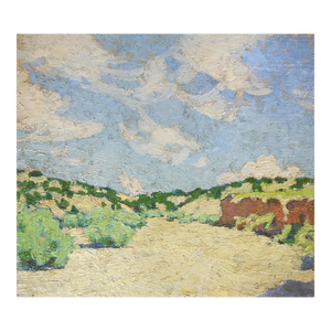 Early 20th Century Impressionist Plein Air Desert Landscape Painting
