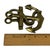 Brass Solid Vintage Brass Ship Anchor Door Knocker — Nautical 4” Tall For Sale - Image 8 of 12