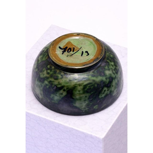 Handcrafted Ceramic Bowl by Erik Mornils for Nittsjö, Sweden, 1930s For Sale - Image 6 of 8