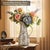 Vintage Rustic Ceramic Vase With Handle Centerpiece For Sale - Image 4 of 4