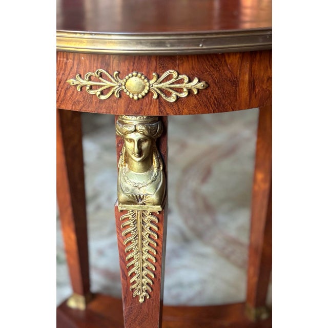 Early 20th Century Early 20th Century Empire Style Gueridon Table For Sale - Image 5 of 9