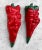1990s Vintage Oddity Red Chili Pepper Face Chalkware Wall Hanging Sculptures - a Pair For Sale - Image 5 of 11