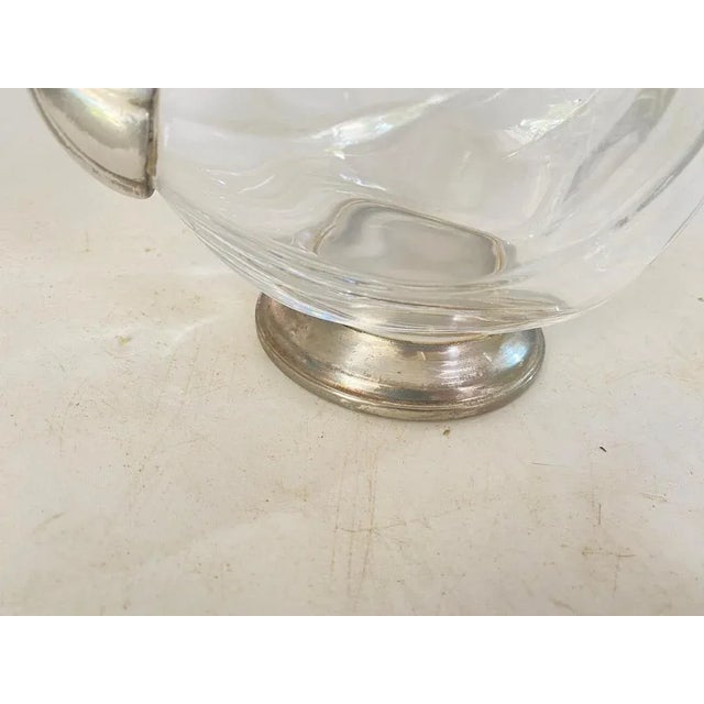 20th Century Silver Color Liquor Bottle in Glass and Metal, France For Sale - Image 11 of 13