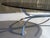 Modern Vintage Oval Coffee Table in Glass and Steel, 1970s For Sale - Image 3 of 6