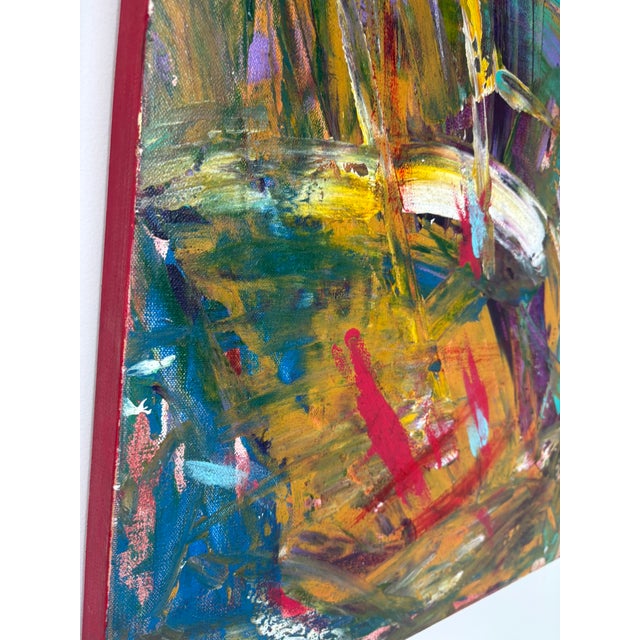 Original Contemporary Abstract Expressionist Mixed Media Painting on Canvas For Sale - Image 12 of 12