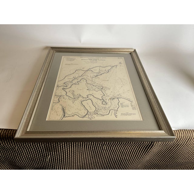 Paper Sag Harbor Nautical Chart For Sale - Image 7 of 11