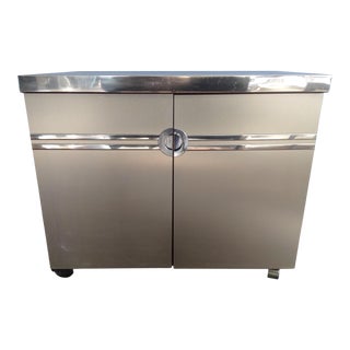 Pierre Cardin Modern Rolling Bar Cart For Sale