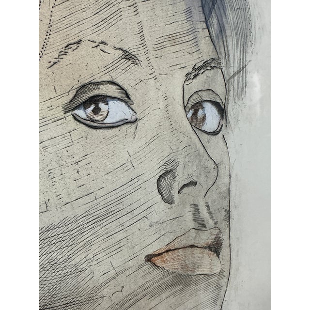 1980s Set of Four “Carmen” Works by Tomás Lasansky — Drypoint Etchings & Working Studies, Framed For Sale - Image 10 of 18