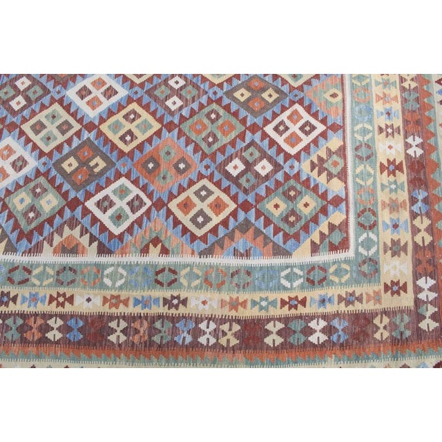 Large Flatweave Multi Color Kilim Oversize 15'3"x25'6" For Sale - Image 4 of 4