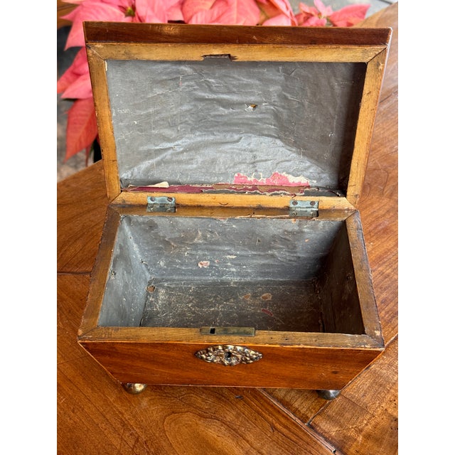 19th Century Small Mahogany Tea Caddy For Sale - Image 6 of 6