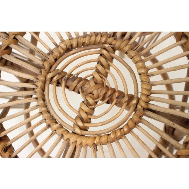 1960s Mid-Century Rattan Stool, 1960s For Sale - Image 5 of 7