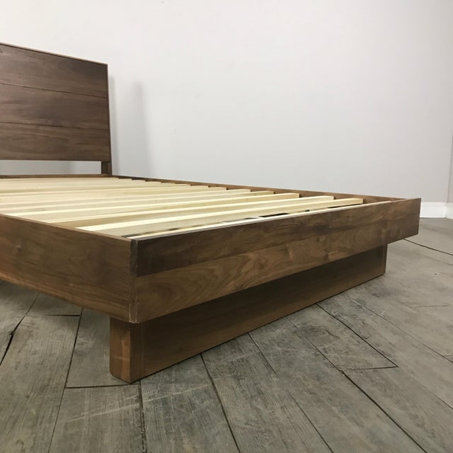 Room & Board Walnut Queen Bed Frame Chairish