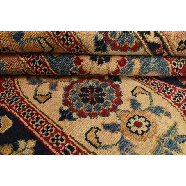 Textile Kazak Rug 9′ X 11’11” Red Wool Traditional Hand-Knotted Oriental Carpet For Sale - Image 7 of 12