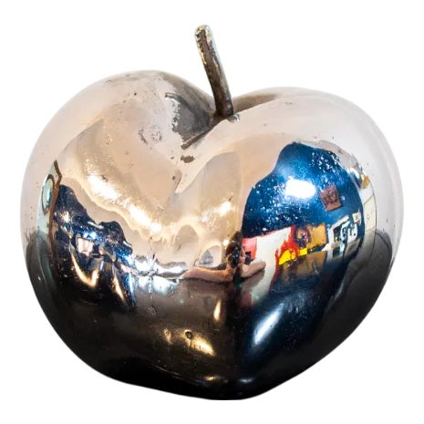 Chromed Bronze Apple by Studio Del Campo Turin, 1960s For Sale
