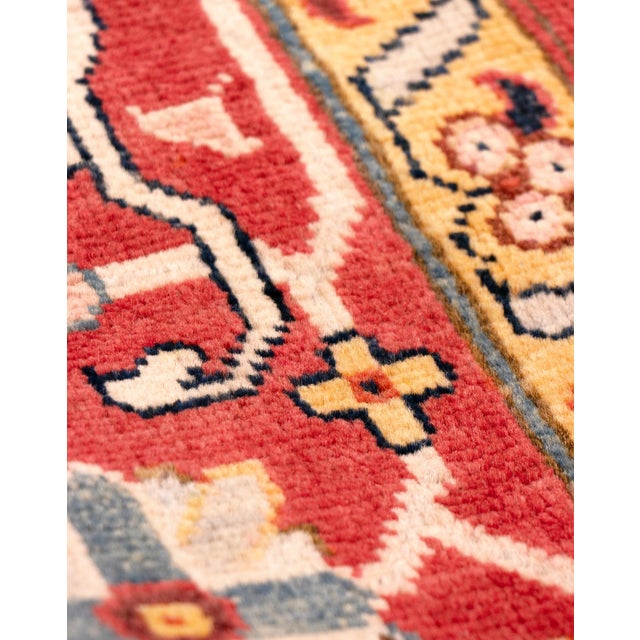 Pasargad Home Serapi Navy/Red Wool Area Rug- 8' 1'' X 9' 8'' For Sale - Image 4 of 8