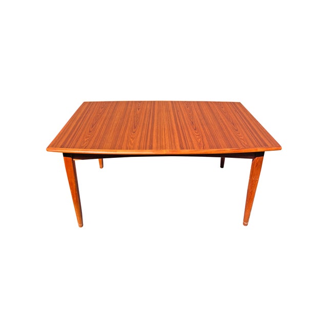 Wood Vintage Falster Danish Teak Extendable Butterfly Danish Dining Table Mid Century Modern For Sale - Image 7 of 11