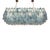 Silver Blue Murano Glass Pendant Light from Justfurnituress SRL For Sale - Image 8 of 13