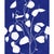 Money Plant Wallpaper by Susan Hable in Indigo For Sale