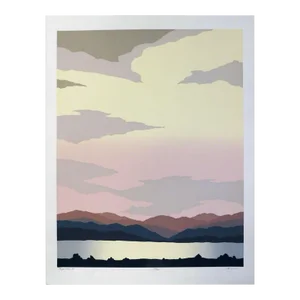 Jim Boutwell "Finger Lake II" Hand Signed Art Serigraph Print