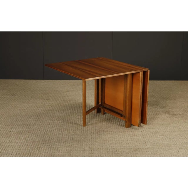 Attributed to Bruno Mathsson Attributed 'Maria' Drop-Leaf Folding Table in Walnut, Sweden, C 1950s For Sale - Image 15 of 18