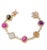 Gemstone Bochic “Capri” Vintage Multi Fancy Sapphire & Ruby Bracelet Set In 18K & Silver For Sale - Image 7 of 9