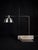 Equo 2.1 floor lamp in iron, travertine & stainless steel by d´ark atelier limited edition of 10 pieces dimensions: d 35 x...